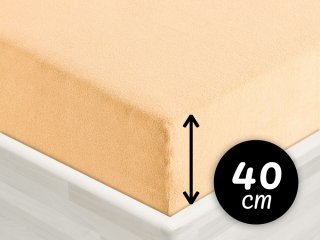 Froté napínacie prestieradlo na extra vysoký matrac FR-004 Marhuľové - Biante.sk Froté napínacie prestieradlo na extra vysoký matrac FR-004 Marhuľové - Biante.sk