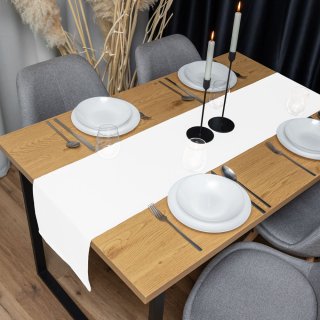 Dekorační běhoun na stůl Rongo RG-045 Bílý - detail 1 - Biante.cz