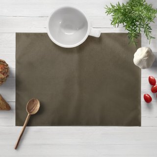 Sametové prostírání na stůl SV-031 Hnědá khaki - Biante.cz Sametové prostírání na stůl SV-031 Hnědá khaki - Biante.cz