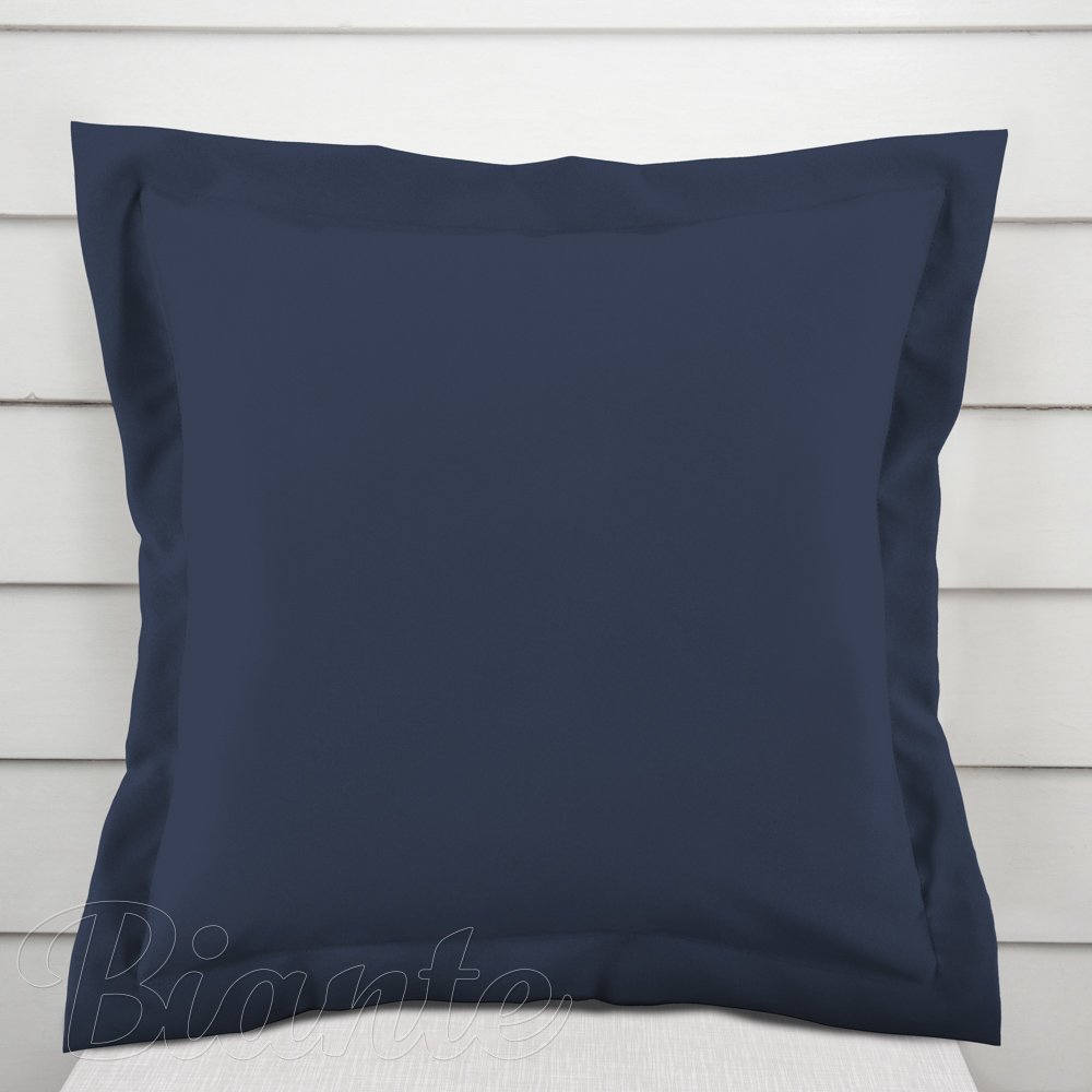 Bavlněný povlak na polštář s lemem Moni MO-070 Námořnická modrá - Biante.cz