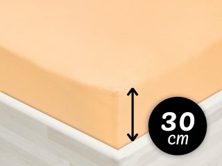 Jersey napínacie prestieradlo na vysoký matrac JR-004 Marhuľové - Biante.sk Jersey napínacie prestieradlo na vysoký matrac JR-004 Marhuľové - Biante.sk