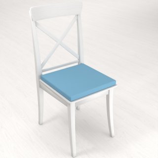 Štvorcový podsedák Rongo RG-100 Svetlo modrý - 38x38x3 cm - detail 1 - Biante.sk