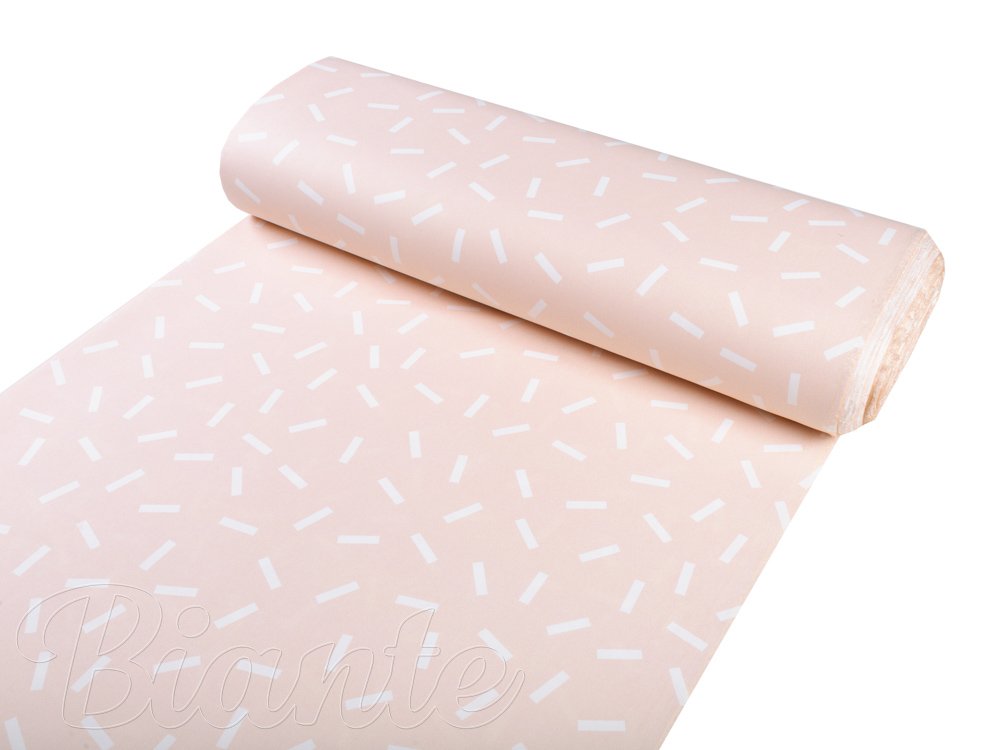 Dekorační látka PM-062 Konfety na pastelově lososovém - šířka 150 cm - detail 1 - Biante.cz