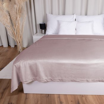 Sametový přehoz na postel Velvet Premium SVP-002 Starorůžový - Biante.cz