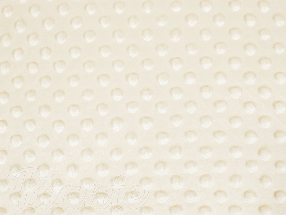 Dětská látka Minky 3D puntíky MKP-014 Krémová - šířka 150 cm - detail 6 - Biante.cz Dětská látka Minky 3D puntíky MKP-014 Krémová - šířka 150 cm - detail 6 - Biante.cz