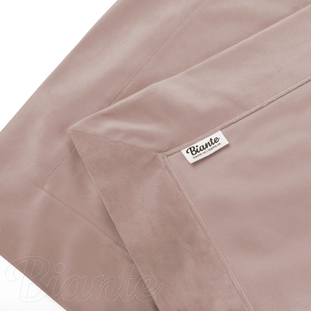 Sametový přehoz/běhoun na postel Velvet Premium SVP-043 Pudrově růžový - detail 1 - Biante.cz