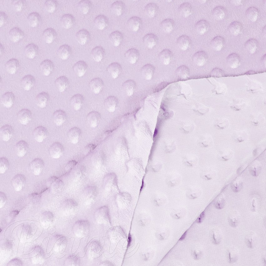 Dětská látka Minky 3D puntíky MKP-002 Fialová lila - šířka 150 cm - detail 3 - Biante.cz