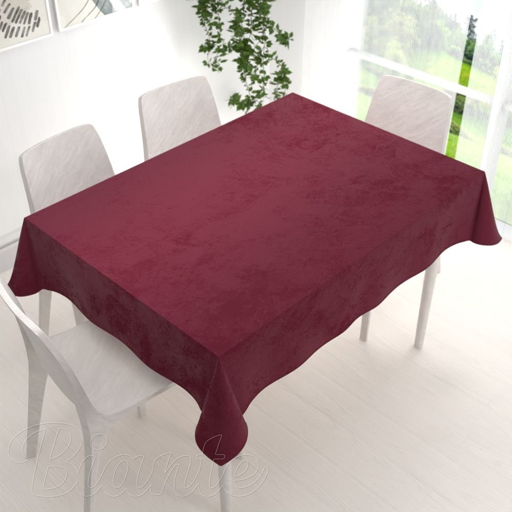 Sametový obdélníkový ubrus Velvet Premium SVP-010 Tmavě vínový - detail 1 - Biante.cz Sametový obdélníkový ubrus Velvet Premium SVP-010 Tmavě vínový - detail 1 - Biante.cz