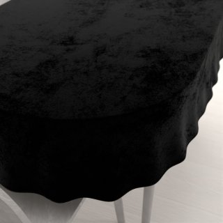 Velký sametový oválný ubrus Velvet Premium SVP-041 Černý - Biante.cz Velký sametový oválný ubrus Velvet Premium SVP-041 Černý - Biante.cz