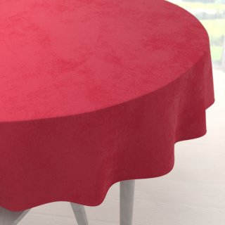 Sametový kulatý ubrus Velvet Premium SVP-049 Jahodově červený - Biante.cz