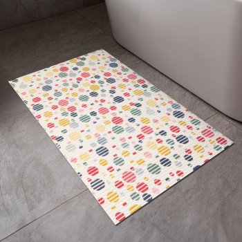 Kúpeľňová penová rohož / predložka PRO-048 Farebné bodky na krémovom - metráž šírka 65 cm - detail 1 - Biante.sk
