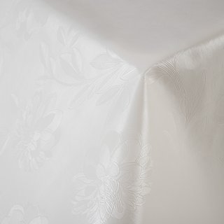 PVC ubrus Bílé vyrážené květy PV-175 - metráž š. 140 cm - Biante.cz PVC ubrus Bílé vyrážené květy PV-175 - metráž š. 140 cm - Biante.cz