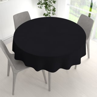 Dekorační kulatý ubrus BKS-410 Černý - detail 1 - Biante.cz Dekorační kulatý ubrus BKS-410 Černý - detail 1 - Biante.cz