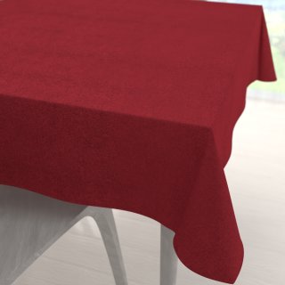 Čtvercový ubrus/imitace broušené kůže Alcantara ALC-018 Vínově červený - Biante.cz