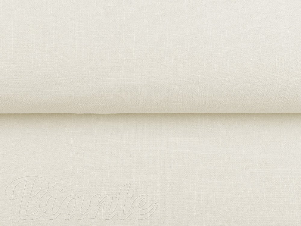 Len praný - LEN-018 Krémově bílý - metráž šířka 140 cm - detail 5 - Biante.cz