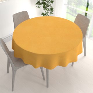 Dekorační kulatý ubrus BKW-211 Hořčicový žíhaný - detail 1 - Biante.cz Dekorační kulatý ubrus BKW-211 Hořčicový žíhaný - detail 1 - Biante.cz