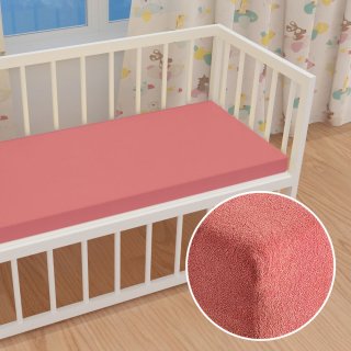 Dětské froté napínací prostěradlo do postýlky FR-001 Korálové - Biante.cz