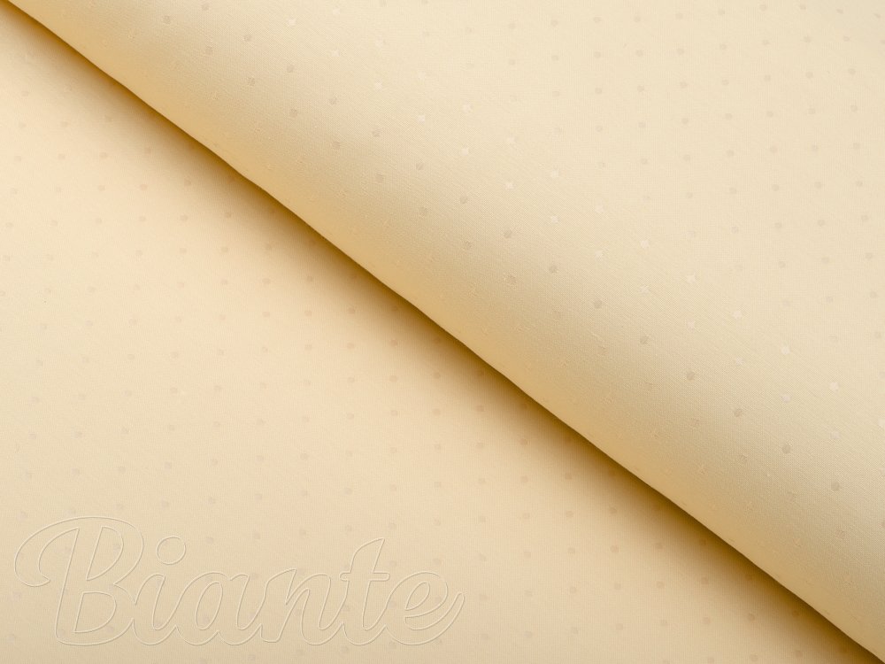 Dekorační látka BM-001 Nopky na světle žlutém - šířka 160 cm - Biante.cz