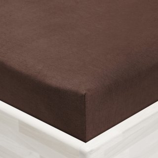 Jersey napínací prostěradlo JR-026 Čokoládově hnědé - Biante.cz