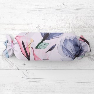 Polštář válec bonbon Sandra SA-333 Velké květy magnolie a kaly - Biante.cz