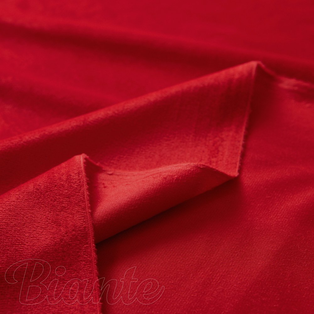 Zamatová látka Velvet Prémium SVP-051 Sýto červená - šírka 280 cm - detail 5 - Biante.sk