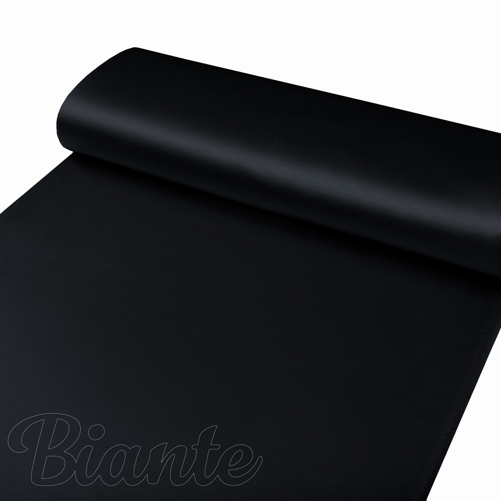 Látka polyesterový satén LUX-026 Černá - šířka 150 cm - detail 3 - Biante.cz