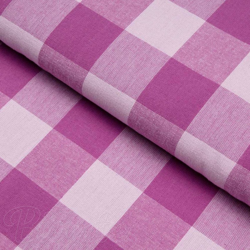 Bavlnená látka Olivia OL-021 Fialová kocka veľká - šírka 150 cm - Biante.sk