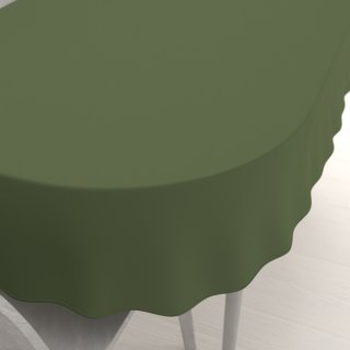 Dekorační oválný ubrus Rongo RG-081 Tmavý olivově zelený - Biante.cz