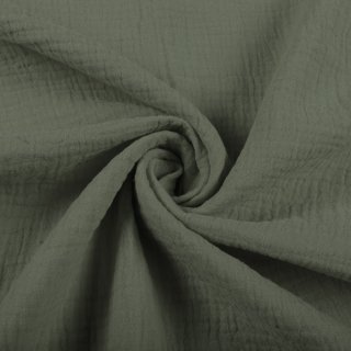 Mušelín dvojitá gázovina MSN-076 Zelená khaki - metráž šířka 140 cm - Biante.cz Mušelín dvojitá gázovina MSN-076 Zelená khaki - metráž šířka 140 cm - Biante.cz