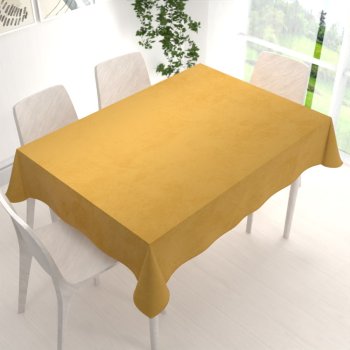 Velký sametový obdélníkový ubrus Velvet Premium SVP-009 Hořčicový - detail 1 - Biante.cz Velký sametový obdélníkový ubrus Velvet Premium SVP-009 Hořčicový - detail 1 - Biante.cz