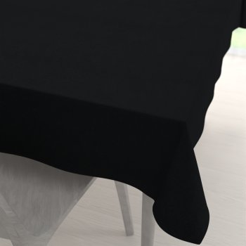 Obdélníkový ubrus/imitace broušené kůže Alcantara ALC-012 Černý - Biante.cz