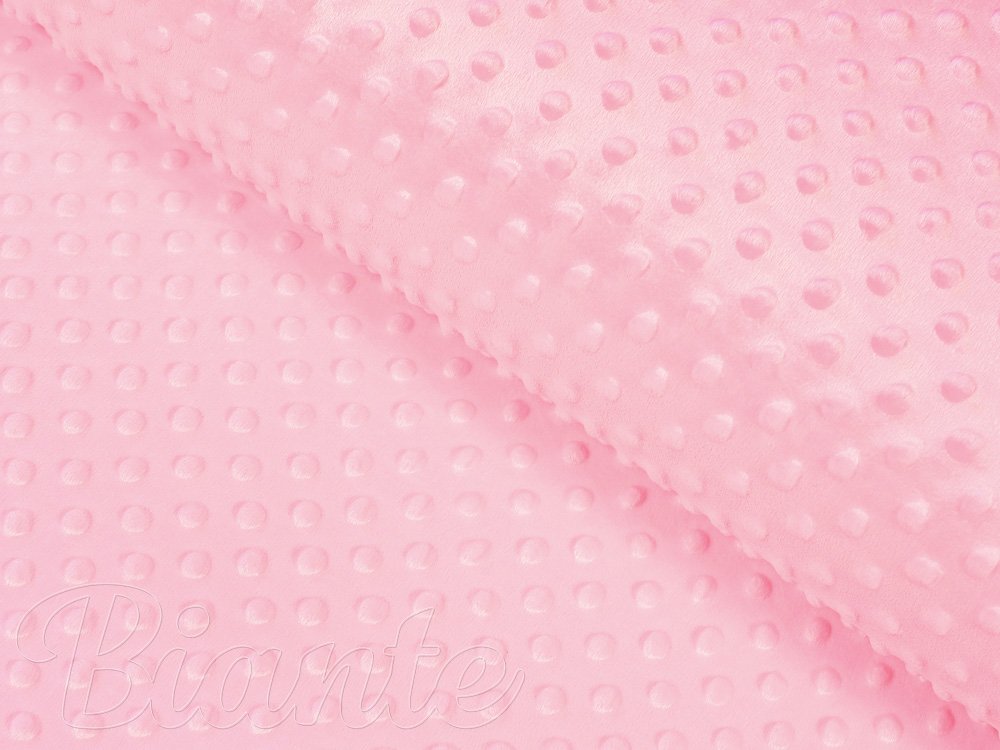 Dětská látka Minky 3D puntíky MKP-035 Světle růžová - šířka 150 cm - Biante.cz Dětská látka Minky 3D puntíky MKP-035 Světle růžová - šířka 150 cm - Biante.cz