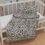 Dětské bavlněné povlečení do postýlky Sandra SA-409 Leopardí vzor na bílém - detail 1 - Biante.cz