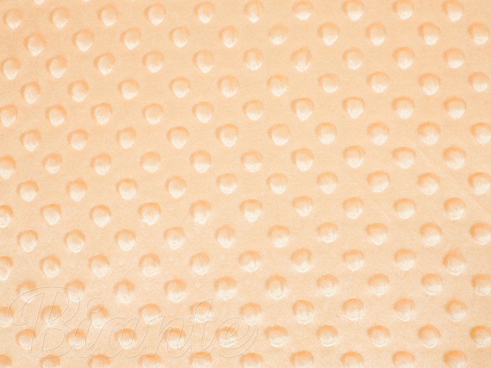 Dětská látka Minky 3D puntíky MKP-006 Světle meruňková - šířka 150 cm - detail 6 - Biante.cz Dětská látka Minky 3D puntíky MKP-006 Světle meruňková - šířka 150 cm - detail 6 - Biante.cz