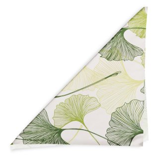Bavlněný šátek Sandra SA-576 Zelené Ginkgo listy na bílém - detail 1 - Biante.cz Bavlněný šátek Sandra SA-576 Zelené Ginkgo listy na bílém - detail 1 - Biante.cz