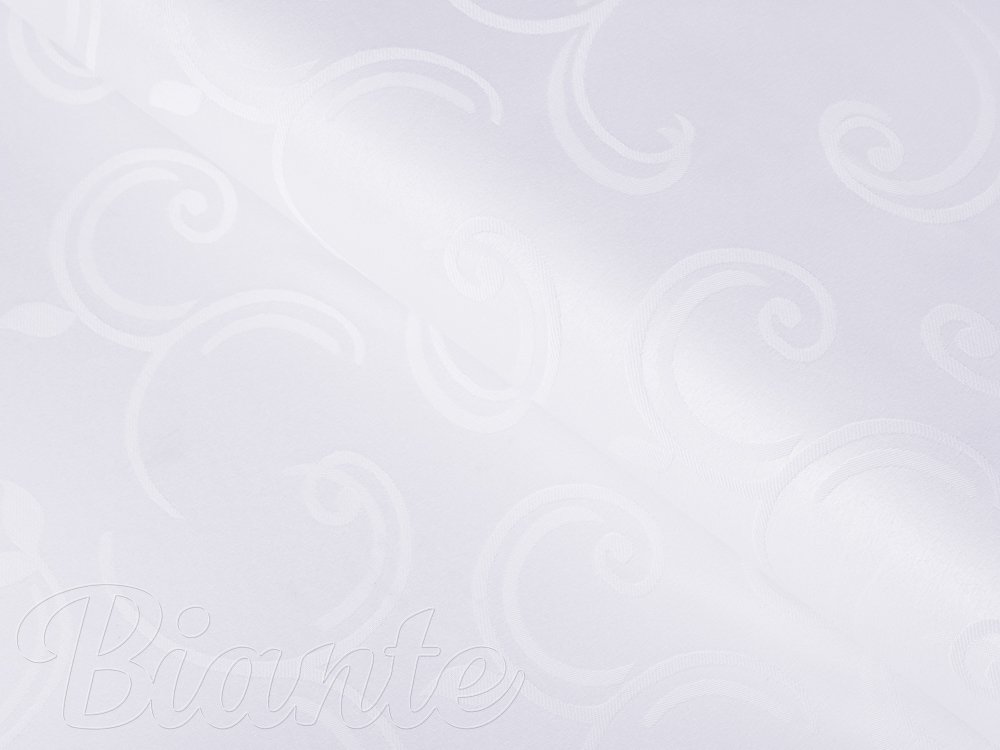 Teflonová látka na ubrusy TF-100 Bílé ornamenty s lístky - šířka 155 cm - Biante.cz Teflonová látka na ubrusy TF-100 Bílé ornamenty s lístky - šířka 155 cm - Biante.cz