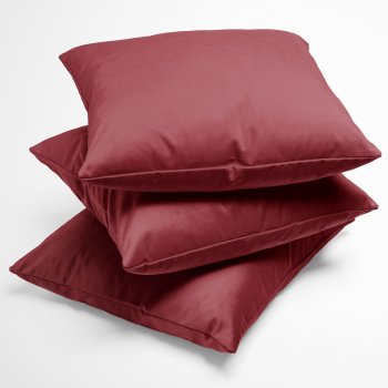 Sametový povlak na polštář Velvet Premium SVP-050 Vínově červený - detail 1 - Biante.cz