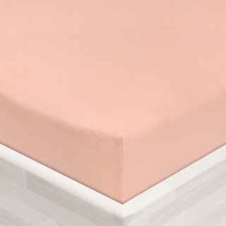 Detské jersey napínacie prestieradlo do postieľky JR-005 Svetlo broskyňové - detail 1 - Biante.sk