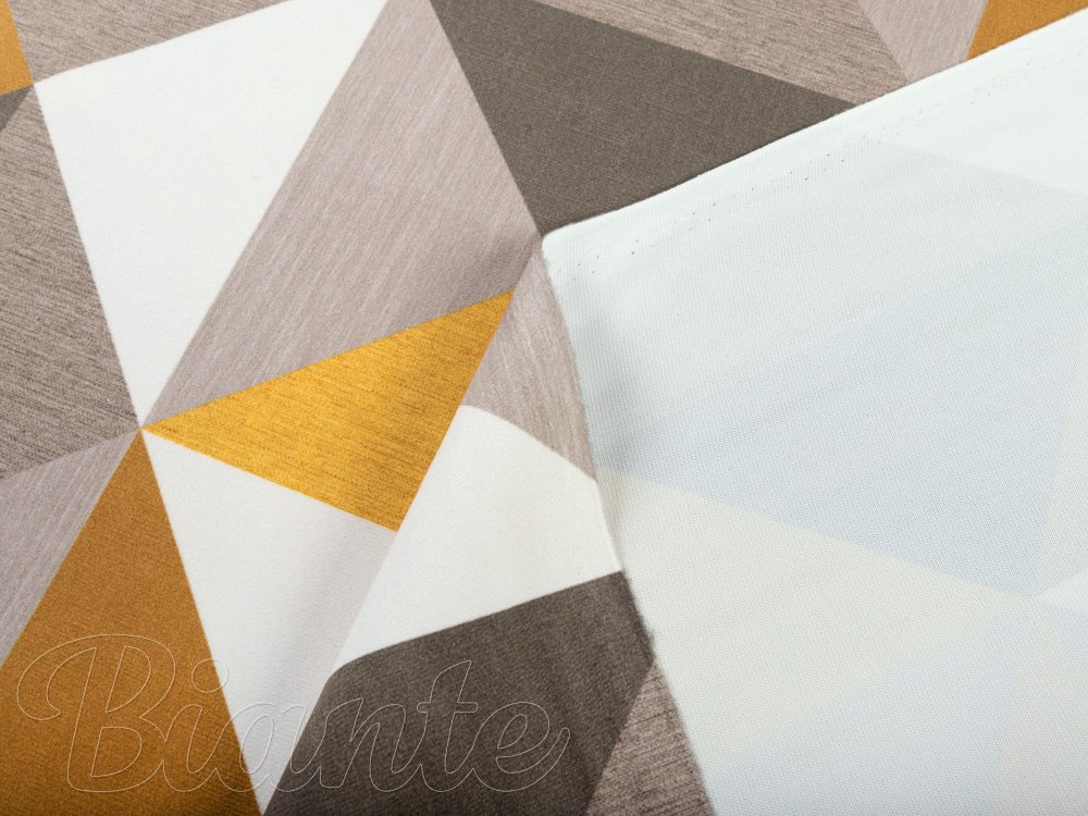 Sametová látka Tamara TMR-020 Žluto-šedobéžové trojúhelníky - šířka 150 cm - detail 5 - Biante.cz Sametová látka Tamara TMR-020 Žluto-šedobéžové trojúhelníky - šířka 150 cm - detail 5 - Biante.cz