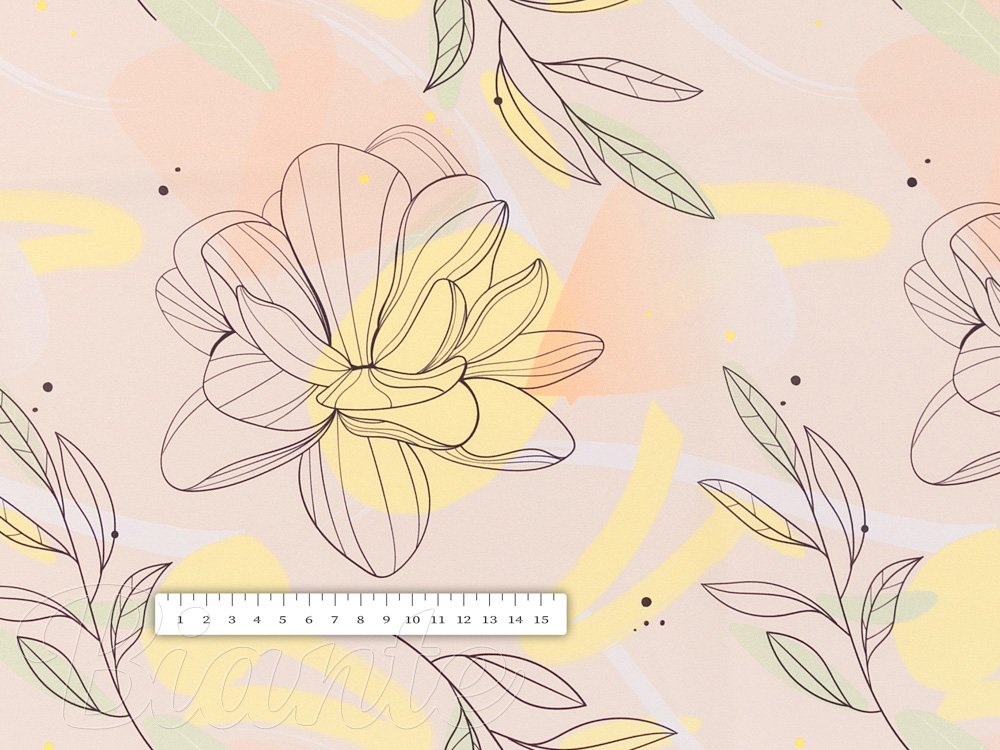 Teflonová látka na ubrusy TF-069 Žluto-růžové květy s lístky - šířka 155 cm - detail 7 - Biante.cz Teflonová látka na ubrusy TF-069 Žluto-růžové květy s lístky - šířka 155 cm - detail 7 - Biante.cz