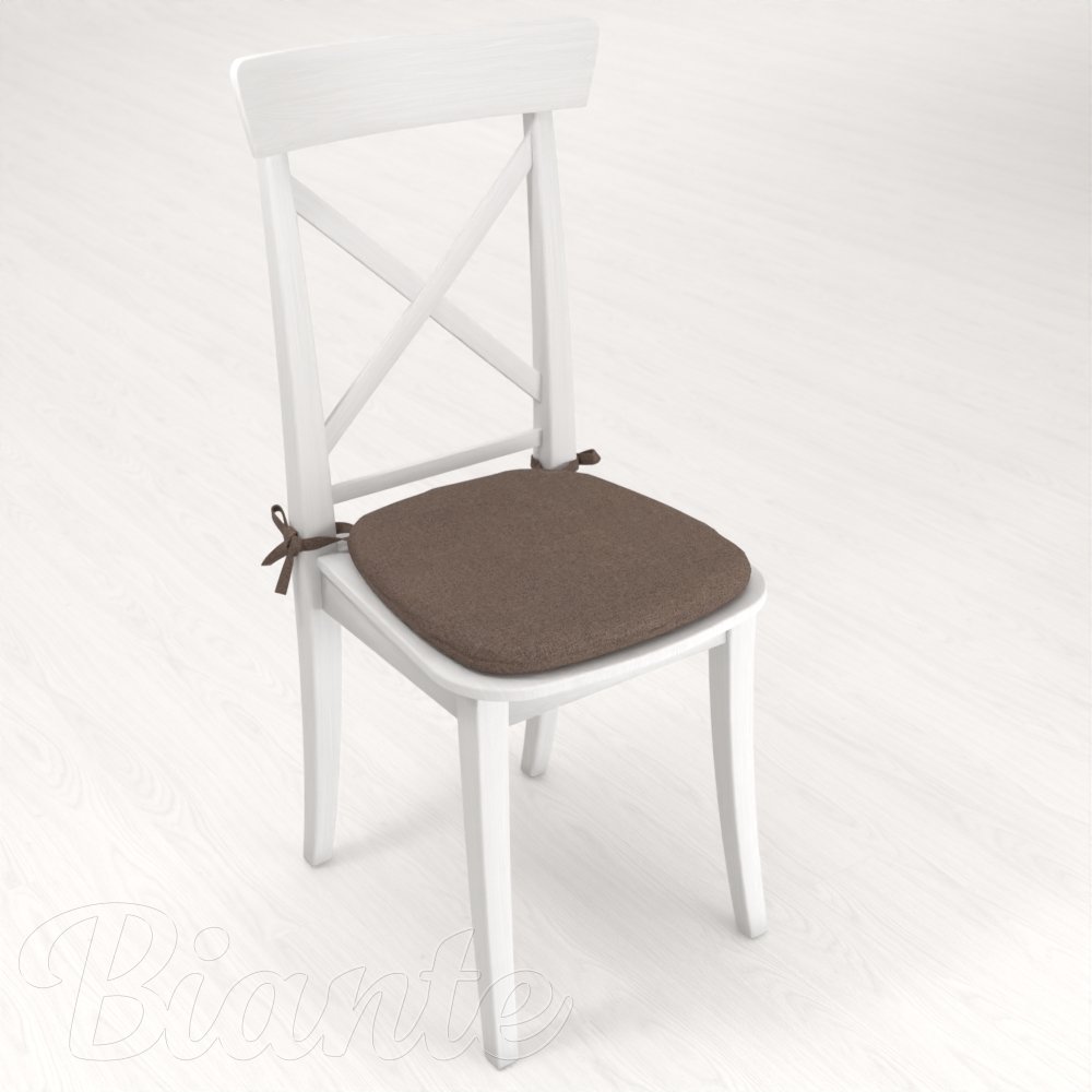 Oblý podsedák BKR-504 Hnědý - 39x37x3 cm - detail 2 - Biante.cz