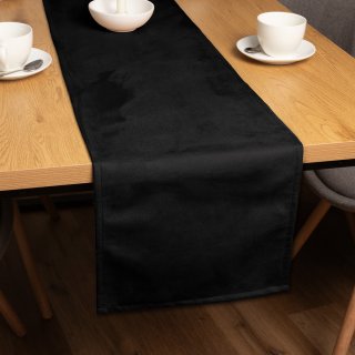 Běhoun na stůl/imitace broušené kůže Alcantara ALC-012 Černý - Biante.cz Běhoun na stůl/imitace broušené kůže Alcantara ALC-012 Černý - Biante.cz