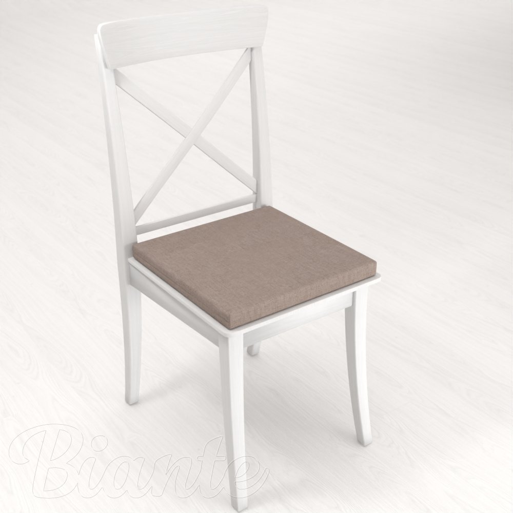 Čtvercový podsedák BKW-204 Šedohnědý žíhaný - 38x38x3 cm - detail 1 - Biante.cz