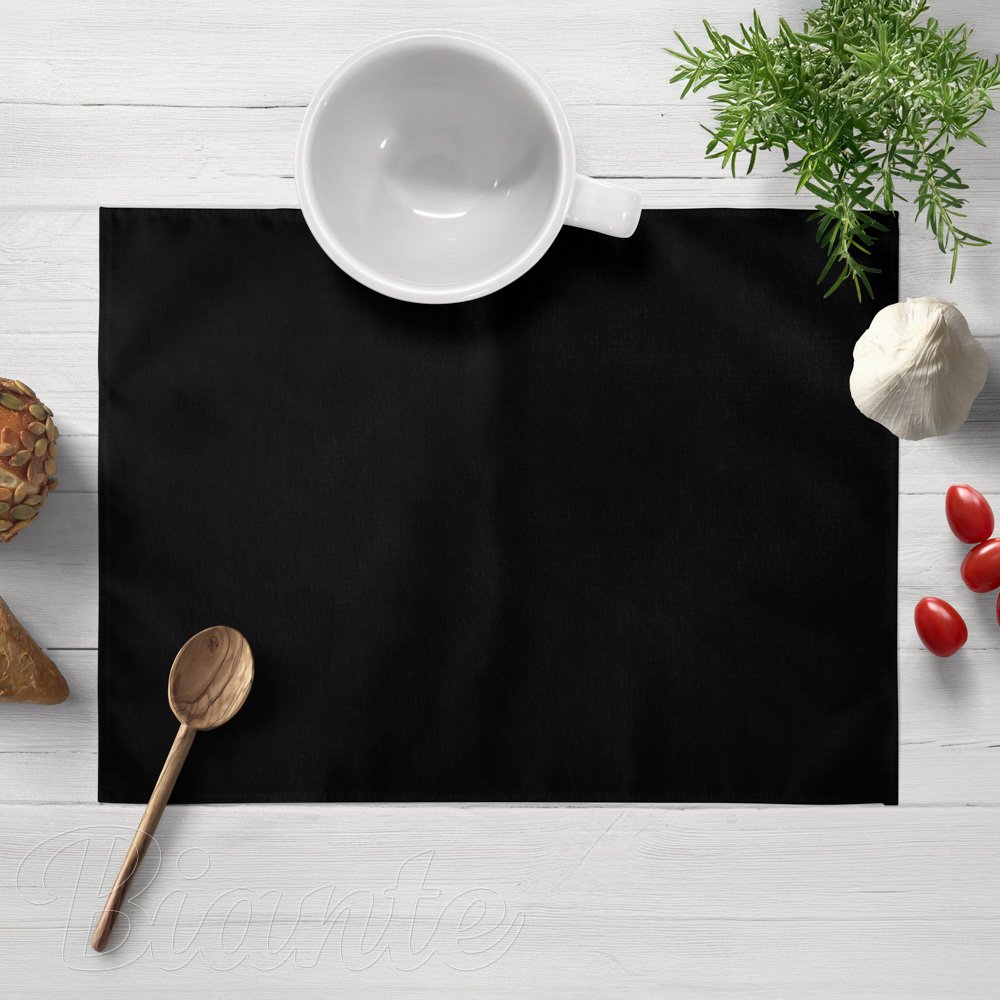 Sametové prostírání na stůl Velvet Premium SVP-041 Černé - Biante.cz