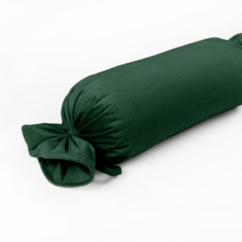 Sametový polštář válec bonbon Velvet Premium SVP-012 Zelený - Biante.cz