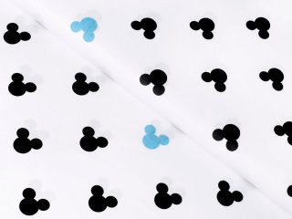 Dětská bavlněná látka/plátno Sandra SA-079 Černé a modré myšky Mickey - šířka 160 cm - detail 1 - Biante.cz Dětská bavlněná látka/plátno Sandra SA-079 Černé a modré myšky Mickey - šířka 160 cm - detail 1 - Biante.cz