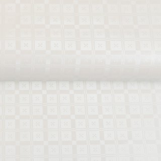 PVC obrus Biele vzorované kocky PV-130 - metráž š. 140 cm - detail 1 - Biante.sk