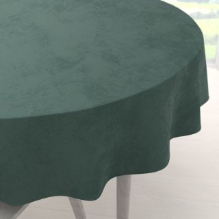 Sametový kulatý ubrus Velvet Premium SVP-040 Lesní zelená - Biante.cz