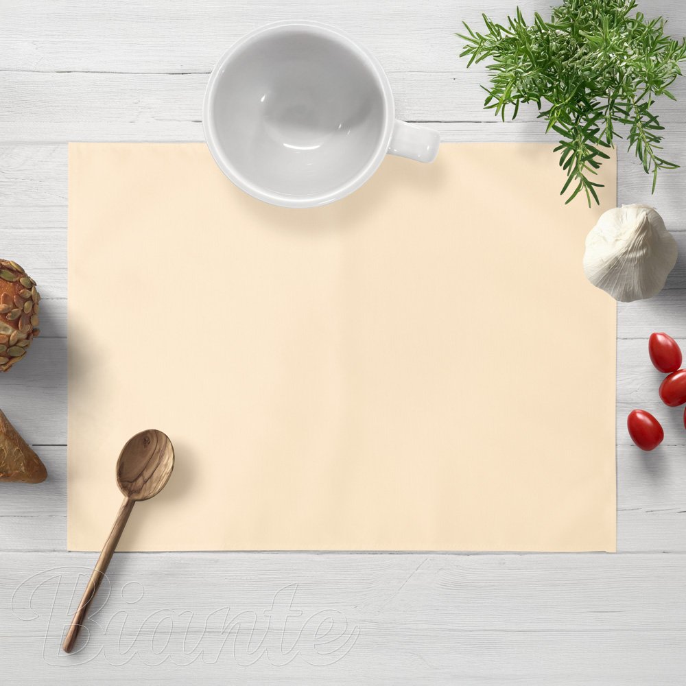 Bavlnené keprové prestieranie na stôl KEP-002 Vanilkové - Biante.sk