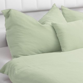 Dětské mušelínové povlečení do postýlky Nature MSN-030 Pastelově pistáciové - detail 1 - Biante.cz